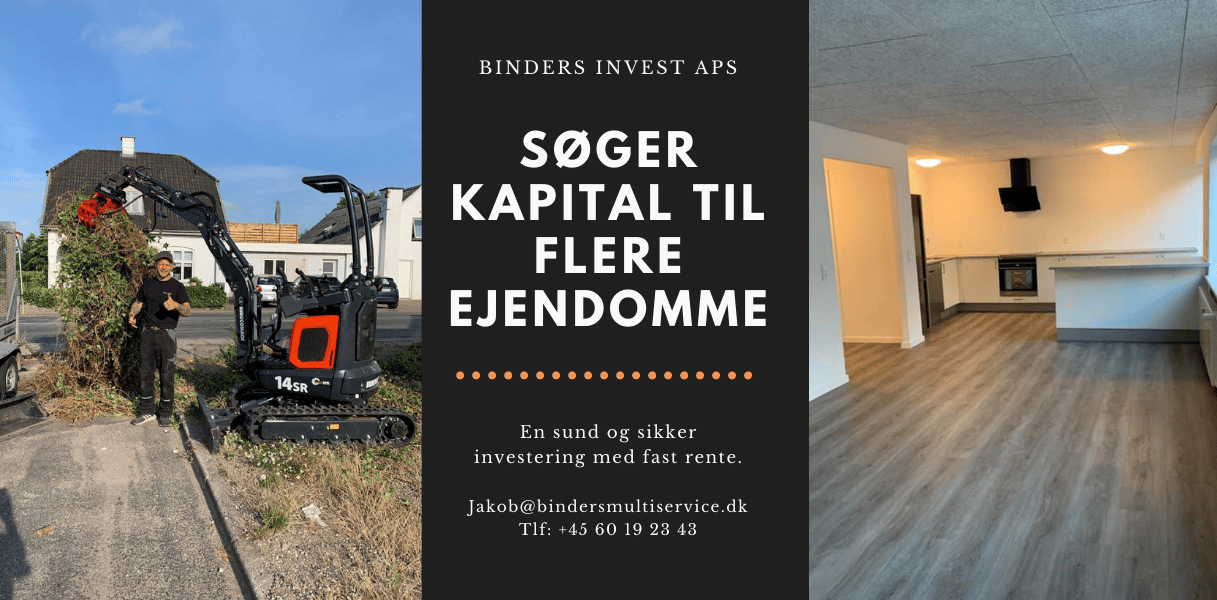 Binders søger kapital til køb af flere ejendomme