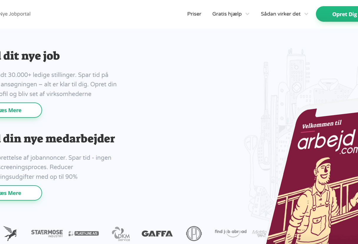 Investorer og sparringspartnere søges til Arbejd.com