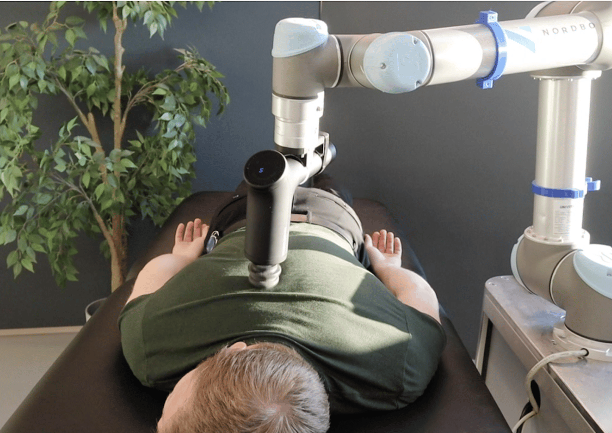 Massage koncept med robot teknologi søger angel