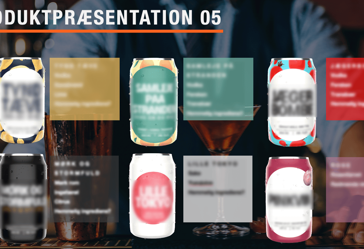 Ready-to-drink cocktails på dåser og fustage (pitch kan sendes ved interesse)