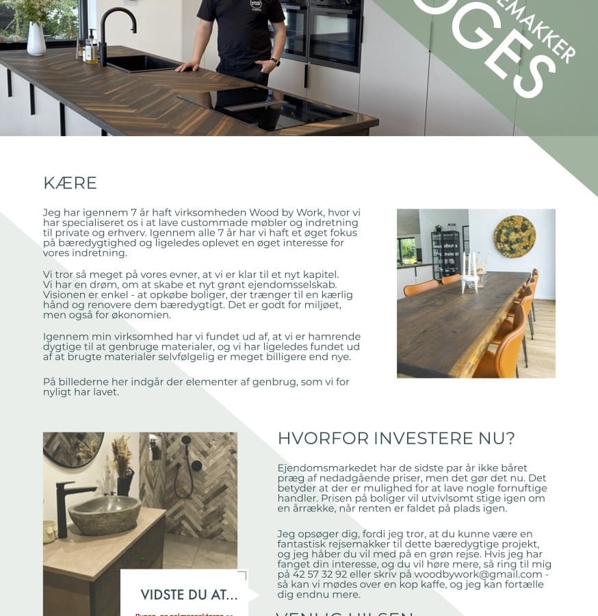 Investor søges til ejendomsprojekt