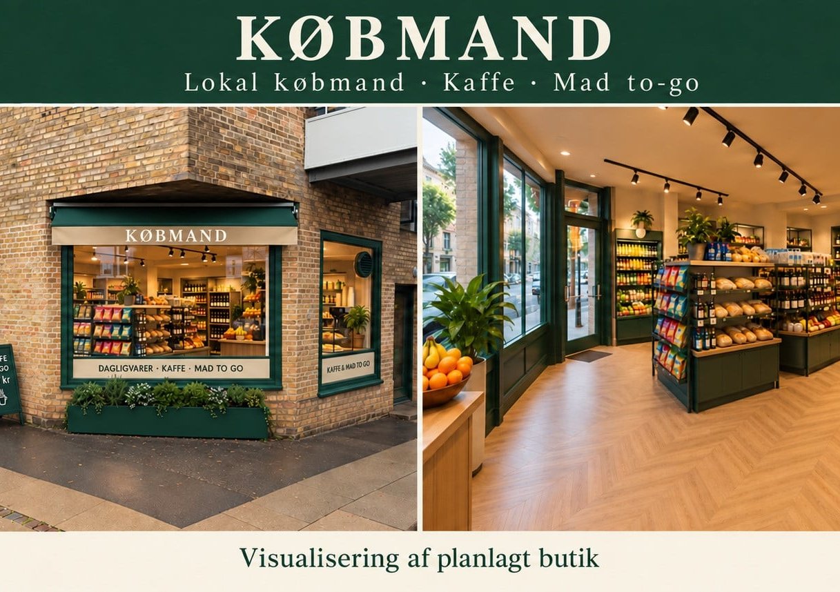 Moderniseret Købmands forretning søger investorer til vækst og udvidelse til flere butikker.